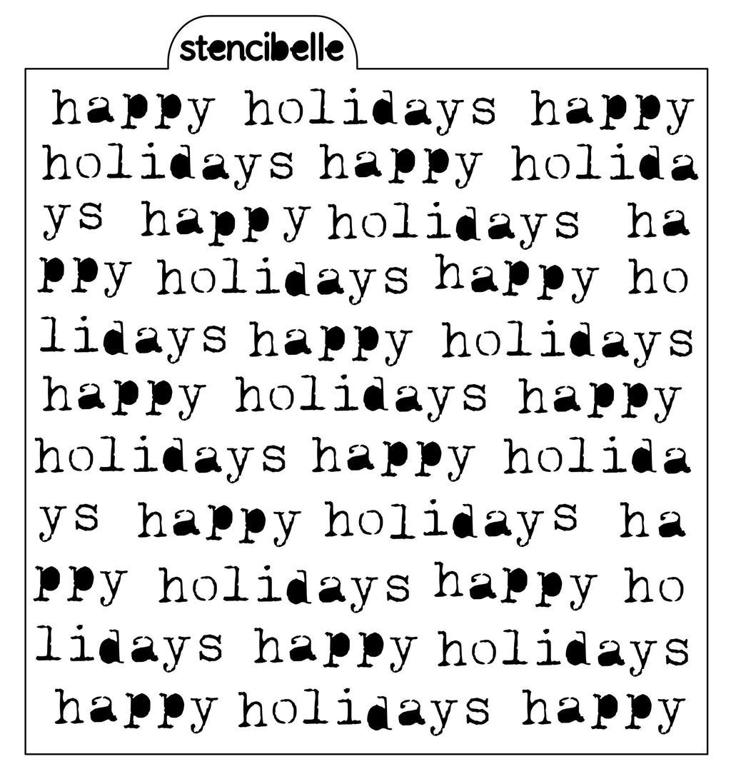 Vintage Typewriter - Happy Holidays - SVG FILE ONLY
