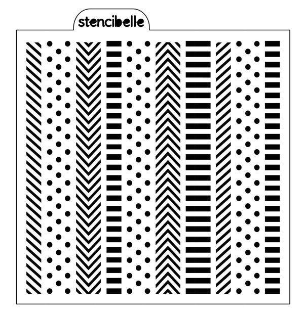 Washi Tape Stencil Design - SVG FILE ONLY